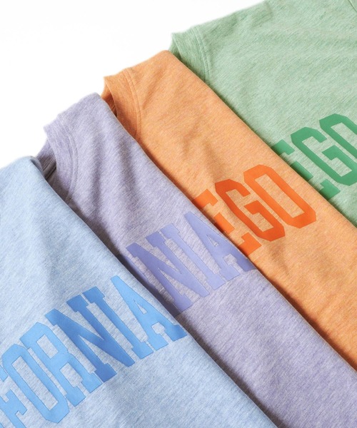 GLAZOS(グラソス)の「カラー杢天竺・接触冷感ドロップショルダーカレッジロゴ半袖Tシャツ(Tシャツ/カットソー・キッズ・パープル/オレンジ/ブルー/グリーン・130cm/140cm/150cm/160cm/170cm)」の19枚目の写真