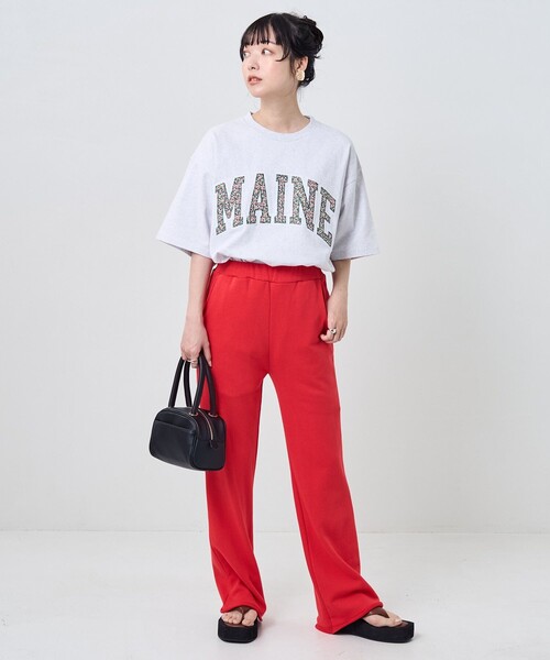 FREAK'S STORE（フリークスストア）の「フラワーワッペンロゴ半袖Tシャツ（Tシャツ/カットソー・レディース・杢グレー/マスタード/オフホワイト/ブラック/その他35・ﾌﾘ-）」の14枚目の写真