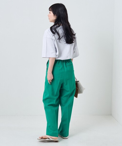 FREAK'S STORE（フリークスストア）の「フラワーワッペンロゴ半袖Tシャツ（Tシャツ/カットソー・レディース・杢グレー/マスタード/オフホワイト/ブラック/その他35・ﾌﾘ-）」の16枚目の写真