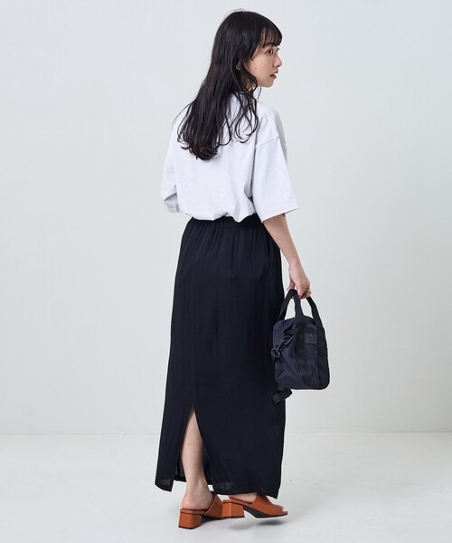 FREAK'S STORE（フリークスストア）の「フラワーワッペンロゴ半袖Tシャツ（Tシャツ/カットソー・レディース・杢グレー/マスタード/オフホワイト/ブラック/その他35・ﾌﾘ-）」の19枚目の写真