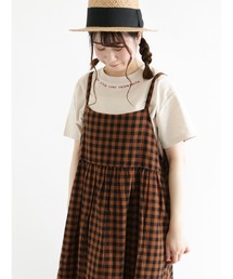 Samansa Mos2 | ロゴ刺繍Tシャツ(Tシャツ/カットソー)