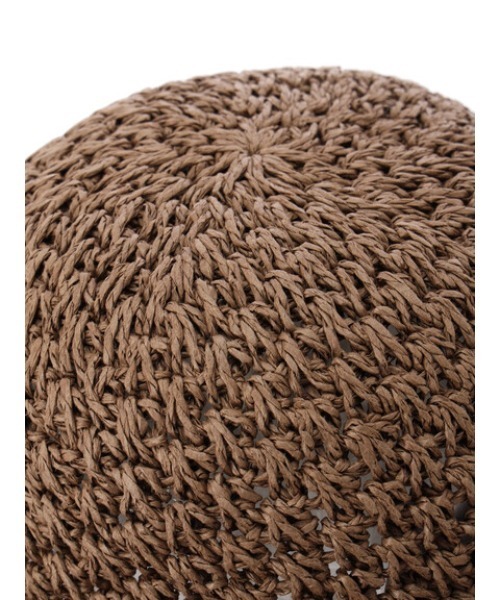 Green　Parks（グリーンパークス）の「・ツバヒロクロシェハット（ハット・レディース・ブラウン/ナチュラル・FREE）」の10枚目の写真