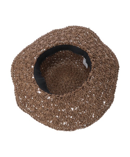 Green　Parks（グリーンパークス）の「・ツバヒロクロシェハット（ハット・レディース・ブラウン/ナチュラル・FREE）」の11枚目の写真