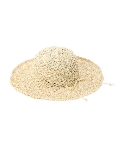 Green　Parks（グリーンパークス）の「・ツバヒロクロシェハット（ハット・レディース・ブラウン/ナチュラル・FREE）」の13枚目の写真