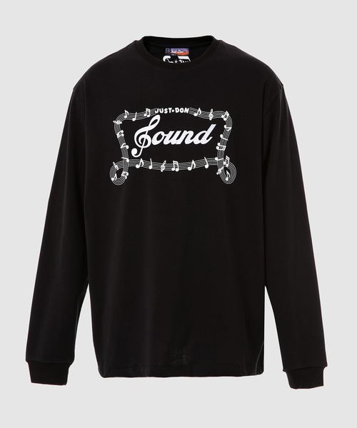 JUST DON(ジャストドン)の「T-SHIRT L/S UOMO(Tシャツ/カットソー・メンズ・ブラック・M/L/XL)」の1枚目の写真
