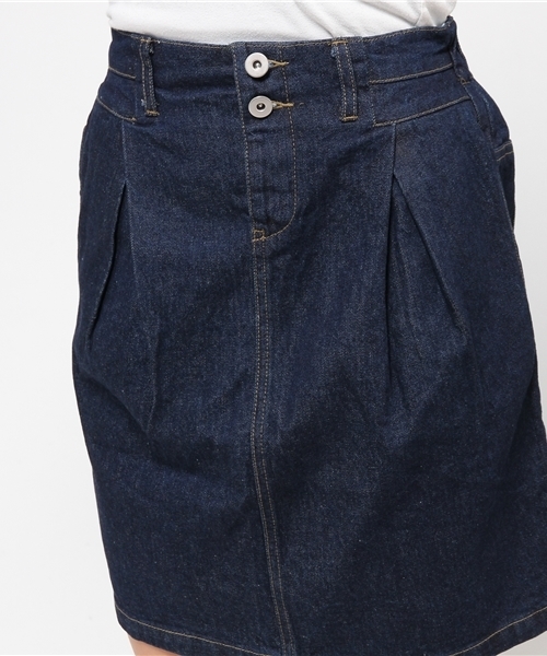 mystic（ミスティック）の「デニムタイトスカート（スカート・レディース・ネイビー/ブルー/ホワイト・1/2）」の7枚目の写真