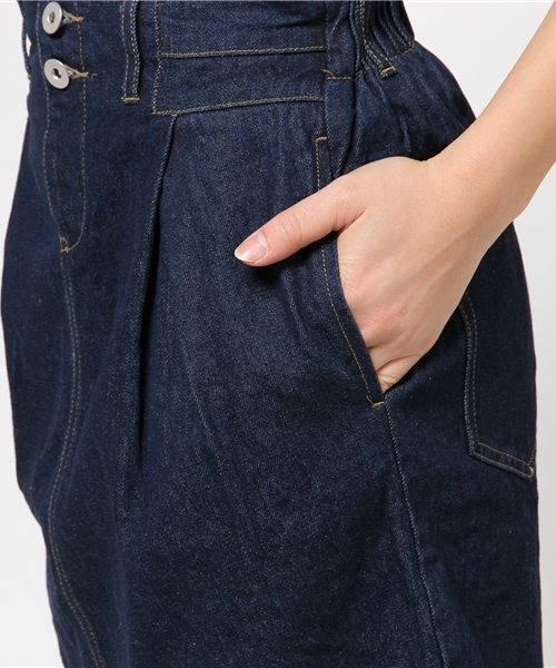 mystic（ミスティック）の「デニムタイトスカート（スカート・レディース・ネイビー/ブルー/ホワイト・1/2）」の9枚目の写真