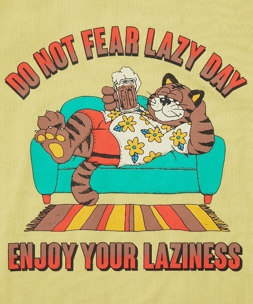 RODEO CROWNS WIDE BOWL（ロデオクラウンズワイドボウル）の「キッズLazy Cat Tシャツ（Tシャツ/カットソー・キッズ・ブラック/イエロー・110/120/130/140）」の3枚目の写真