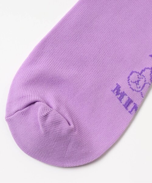 algy(アルジー)の「サークルロゴシースルークルーソックス(ソックス/靴下・キッズ・ブラック/サックスブルー/ラベンダー・24/21)」の5枚目の写真