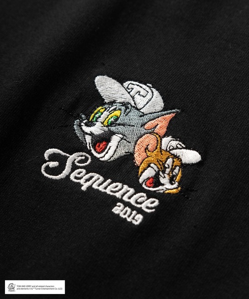 Tom&Jerry(トムアンドジェリー)の「【TOM&JERRY/トムとジェリー】バックプリント オーバルロゴ リンガー半袖Tシャツ/ ワンポイント刺繍/ ビッグシルエット(Tシャツ/カットソー・レディース・ブラック/グレー/ホワイト×レッド/ホワイト×ブルー・M/L/XL)」の8枚目の写真