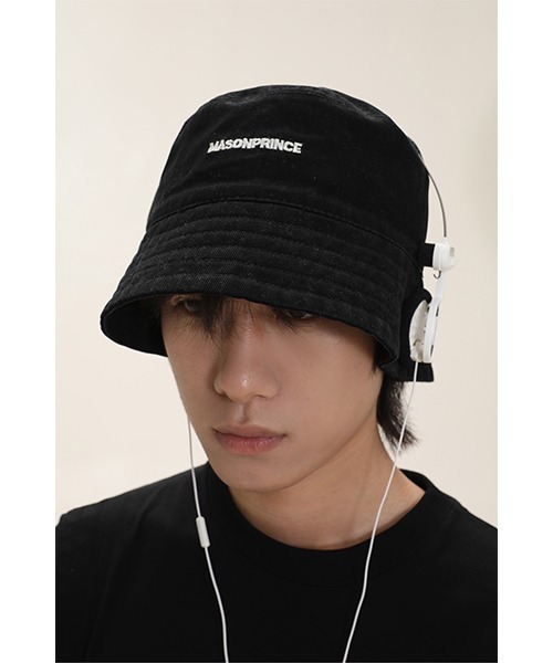 MASONPRINCE(メイソンプリンス)の「4カラーブランドロゴバケットハット MZ2048【MASONPRINCE】(ハット・メンズ・ベージュ/ブラック/アイボリー/カーキ・FREE)」の2枚目の写真