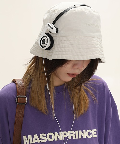 MASONPRINCE(メイソンプリンス)の「4カラーブランドロゴバケットハット MZ2048【MASONPRINCE】(ハット・メンズ・ベージュ/ブラック/アイボリー/カーキ・FREE)」の8枚目の写真
