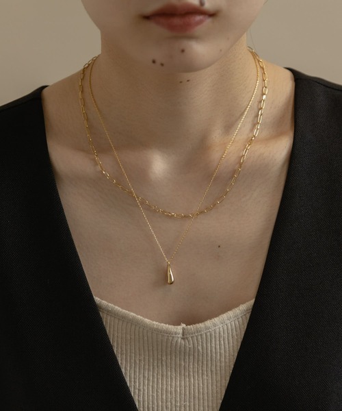 SMELLY（スメリー）の「ドロップメタル2レンネックレス（ネックレス・レディース・ゴールド・-）」の2枚目の写真