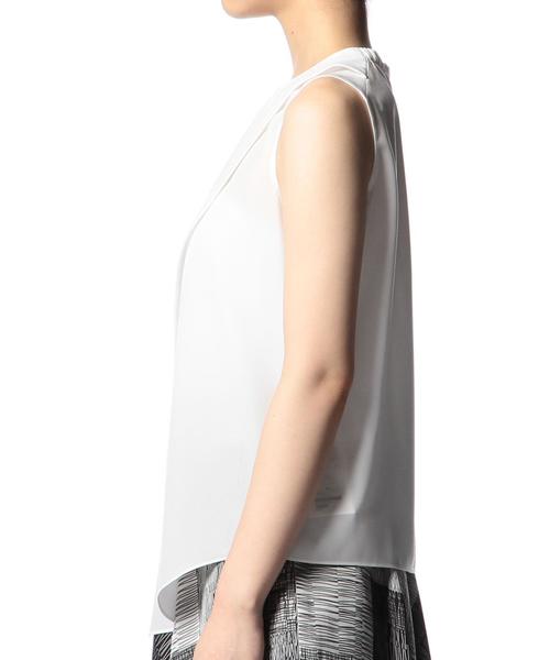 ASTRAET（アストラット）の「ASTRAET(アストラット) アシンメトリーノースリーブブラウス◆（シャツ/ブラウス・レディース・ホワイト/ナチュラル/ブラック・フリー）」の11枚目の写真