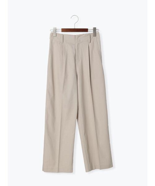 Te chichi（テチチ）の「麻混キャンバスワイドパンツ（その他パンツ・レディース・ネイビー/ベージュ/グリーン・MEDIUM/SMALL）」の16枚目の写真