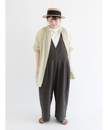 Samansa Mos2 | ツイル前後2WAYカシュクールサロペット(サロペット/オーバーオール)