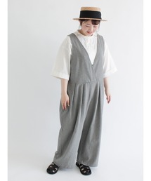 Samansa Mos2 | ツイル前後2WAYカシュクールサロペット(サロペット/オーバーオール)