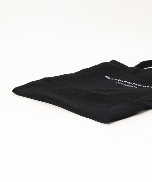 ANAP（アナップ）の「刺繍デザインコットンバック（トートバッグ・レディース・ブラック/ベージュ/グリーン/アイボリー/スミクロ・FREE）」の8枚目の写真