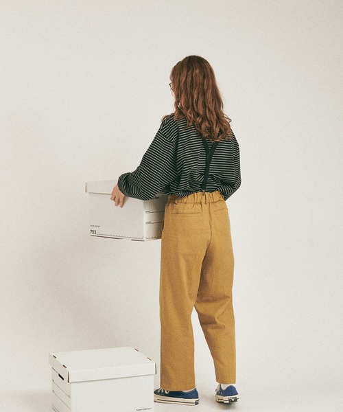 MUHET（ミュエータ）の「ボーダーポロスウェット（スウェット・レディース・ブラック/ネイビー/カーキ/ブルー・MEDIUM/X-LARGE）」の10枚目の写真