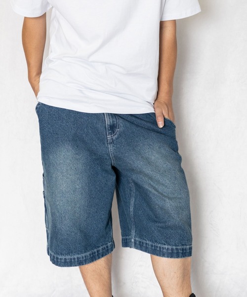 SOUTH POLE（サウスポール）の「SOUTHPOLE / 極太バギー ペインターデニムショーツ（デニムパンツ・メンズ・ライトブルー/ワンウォッシュ/ダークインディゴブルー/ブラック・32inch/34inch/36inch/38inch/40inch/42inch）」の18枚目の写真