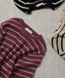 FREAK'S STORE | 【WEB限定】タックリブボーダープルオーバー(ニット/セーター)
