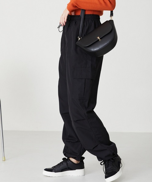 acro(アクロ)の「パラシュートパンツ (スピンドルストッパー付き)/AC1475(カーゴパンツ・レディース・ホワイト/ブラック/カーキ/ピンク・フリ-)」の8枚目の写真