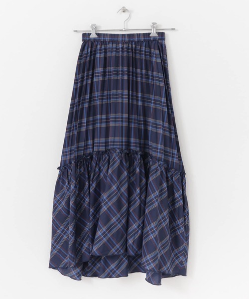 SENSE OF PLACE by URBAN RESEARCH(センスオブプレイスバイアーバンリサーチ)の「チェックキリカエプリーツスカート(スカート・レディース・ブラウン系その他/ブルー系その他・ONE)」の12枚目の写真