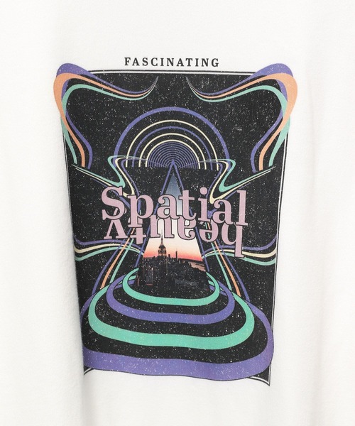 PAGEBOY（ページボーイ）の「スペースロックBIGプルオーバー（Tシャツ/カットソー・レディース・チャコールグレー/オフホワイト/ピンク系その他・FREE）」の20枚目の写真