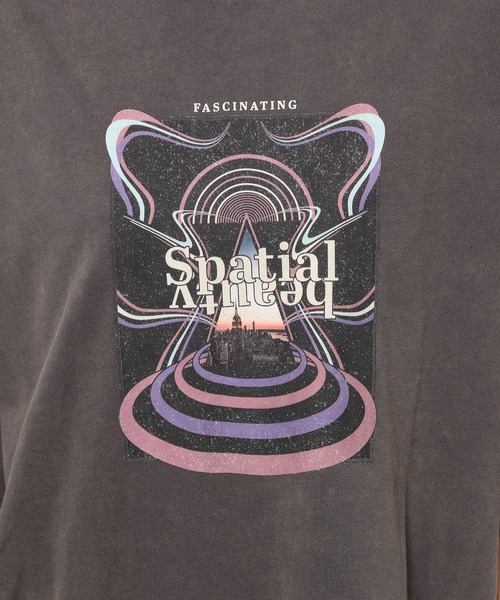 PAGEBOY（ページボーイ）の「スペースロックBIGプルオーバー（Tシャツ/カットソー・レディース・チャコールグレー/オフホワイト/ピンク系その他・FREE）」の21枚目の写真