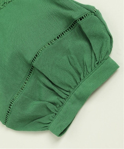 SUGAR BISKET(シュガービスケット)の「2Wayレースブラウス(シャツ/ブラウス・レディース・ホワイト/ベージュ/グリーン/ブラック・フリー)」の10枚目の写真