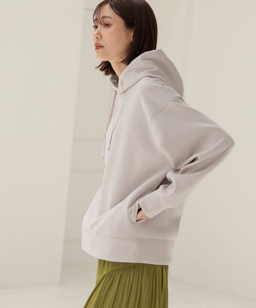 GLOBAL WORK（グローバルワーク）の「ライトクッションパーカー/281755（パーカー・レディース・アイボリー/スミクロ/グレイッシュベージュ/ライトイエロー/ピンク・MEDIUM/LARGE）」の4枚目の写真