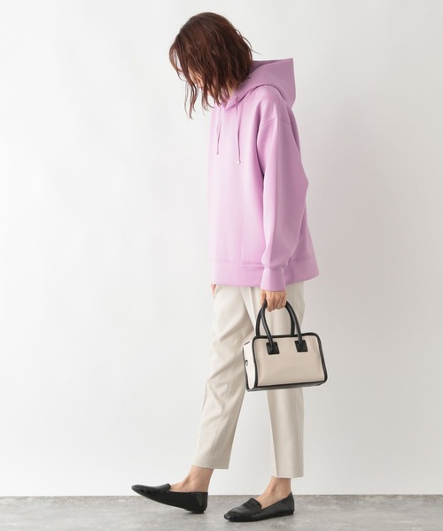 GLOBAL WORK（グローバルワーク）の「ライトクッションパーカー/281755（パーカー・レディース・アイボリー/スミクロ/グレイッシュベージュ/ライトイエロー/ピンク・MEDIUM/LARGE）」の9枚目の写真