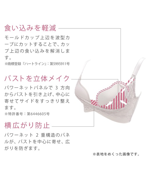 BRADELIS NEWYORK（ブラデリスニューヨーク）の「Plushハートカップブラ22A1 ブラデリス ブラレット（ブラジャー・レディース・ベージュ系その他/ブルー/ピンク系その他・L/S/LL/M/3L）」の12枚目の写真