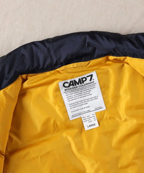 CAMP7(キャンプセブン)の「【CAMP7】レトロダウンベスト(ベスト・メンズ・グリーン/ネイビー・M/L/XL)」の3枚目の写真