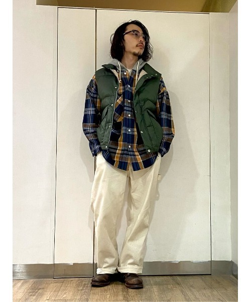 CAMP7(キャンプセブン)の「【CAMP7】レトロダウンベスト(ベスト・メンズ・グリーン/ネイビー・M/L/XL)」の13枚目の写真