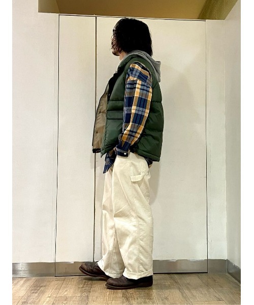 CAMP7(キャンプセブン)の「【CAMP7】レトロダウンベスト(ベスト・メンズ・グリーン/ネイビー・M/L/XL)」の14枚目の写真