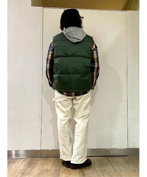 CAMP7(キャンプセブン)の「【CAMP7】レトロダウンベスト(ベスト・メンズ・グリーン/ネイビー・M/L/XL)」の15枚目の写真