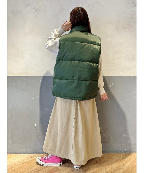 CAMP7(キャンプセブン)の「【CAMP7】レトロダウンベスト(ベスト・メンズ・グリーン/ネイビー・M/L/XL)」の10枚目の写真