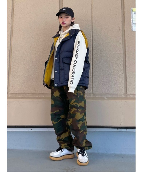 CAMP7(キャンプセブン)の「【CAMP7】レトロダウンベスト(ベスト・メンズ・グリーン/ネイビー・M/L/XL)」の20枚目の写真