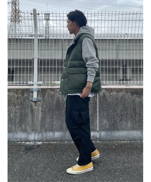 CAMP7(キャンプセブン)の「【CAMP7】レトロダウンベスト(ベスト・メンズ・グリーン/ネイビー・M/L/XL)」の18枚目の写真
