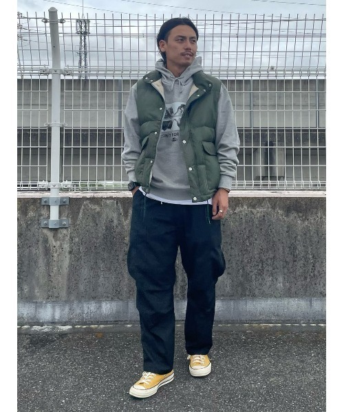 CAMP7(キャンプセブン)の「【CAMP7】レトロダウンベスト(ベスト・メンズ・グリーン/ネイビー・M/L/XL)」の16枚目の写真