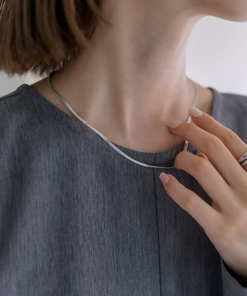mystic（ミスティック）の「[Eau] new snake chain(necklace)（ネックレス・レディース・シルバー/ゴールド・ONE SIZE）」の2枚目の写真