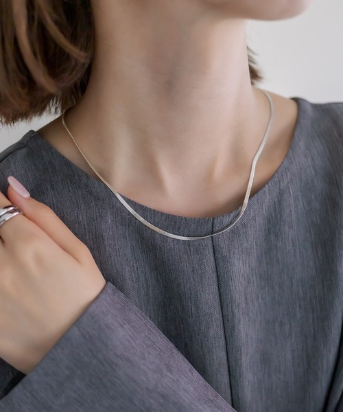mystic（ミスティック）の「[Eau] new snake chain(necklace)（ネックレス・レディース・シルバー/ゴールド・ONE SIZE）」の4枚目の写真