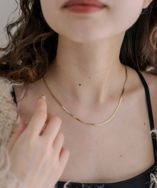 mystic（ミスティック）の「[Eau] new snake chain(necklace)（ネックレス・レディース・シルバー/ゴールド・ONE SIZE）」の5枚目の写真