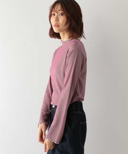 GLOBAL WORK(グローバルワーク)の「Beauteeメローストライプ/123321(Tシャツ/カットソー・レディース・ブラック/グリーン/ピンク・MEDIUM/LARGE)」の8枚目の写真