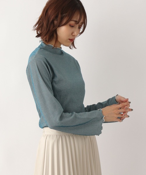 GLOBAL WORK(グローバルワーク)の「Beauteeメローストライプ/123321(Tシャツ/カットソー・レディース・ブラック/グリーン/ピンク・MEDIUM/LARGE)」の14枚目の写真