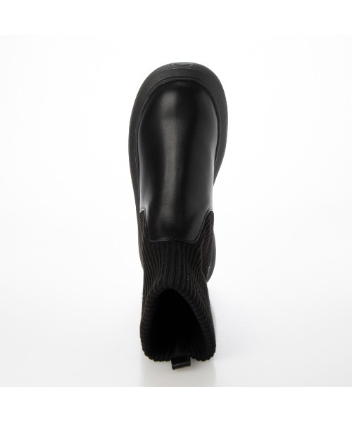 noyau(ノヤウ)の「ボリュームソールソックスブーツ(ブーツ・レディース・アイボリー/ブラック・S/M/L/LL)」の10枚目の写真