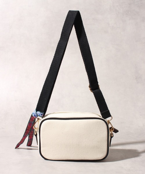 BEVERLY HILLS POLO CLUB（ビバリーヒルズポロクラブ）の「【BEVERLY HILLS POLO CLUB/ビバリーヒルズポロクラブ】ワンポイント キャンバスショルダーバッグ（ショルダーバッグ・レディース・ネイビー/ベージュ系その他3/ベージュ系その他/ベージュ系その他2/ブラック/ネイビー系1/グレー・FREE）」の16枚目の写真