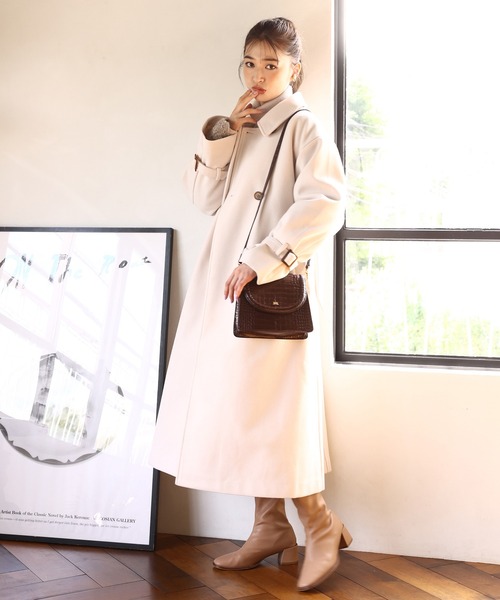 one after another NICE CLAUP（ワンアフターアナザーナイスクラップ）の「【オリジナルロゴチャーム】クロコミニBAG（ショルダーバッグ・レディース・アイボリー/ダークブラウン/ライトグレー・FREE）」の22枚目の写真