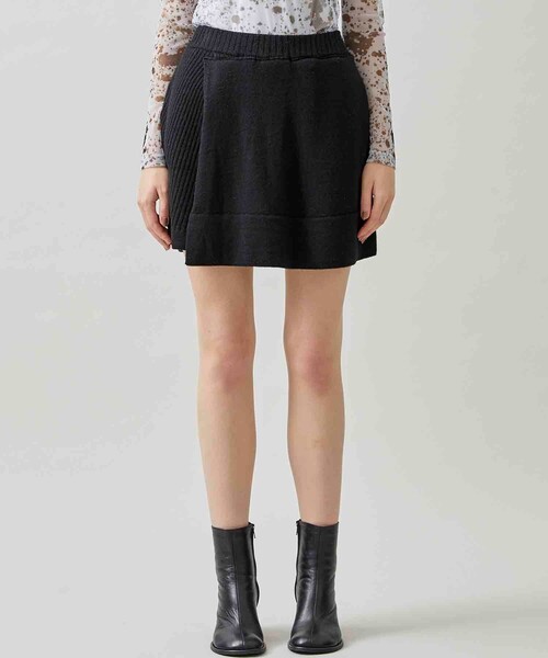 TAN（タン）の「【TAN(タン)】スプリットスカート（スカート・レディース・ダークブルー/ブラック・FREE）」の4枚目の写真